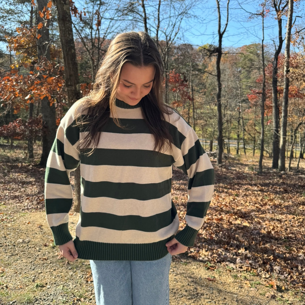 Forest Striped Sweater