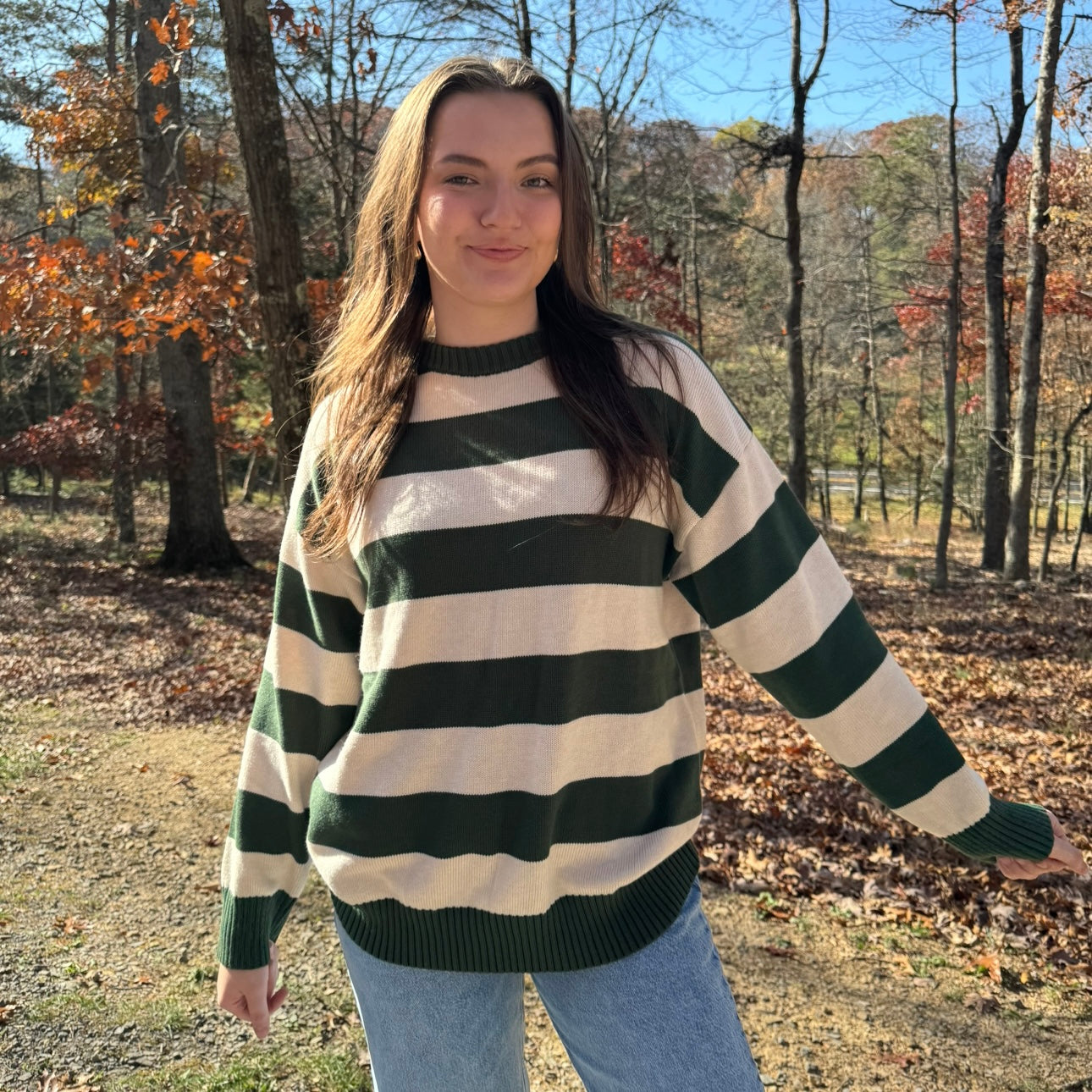 Forest Striped Sweater