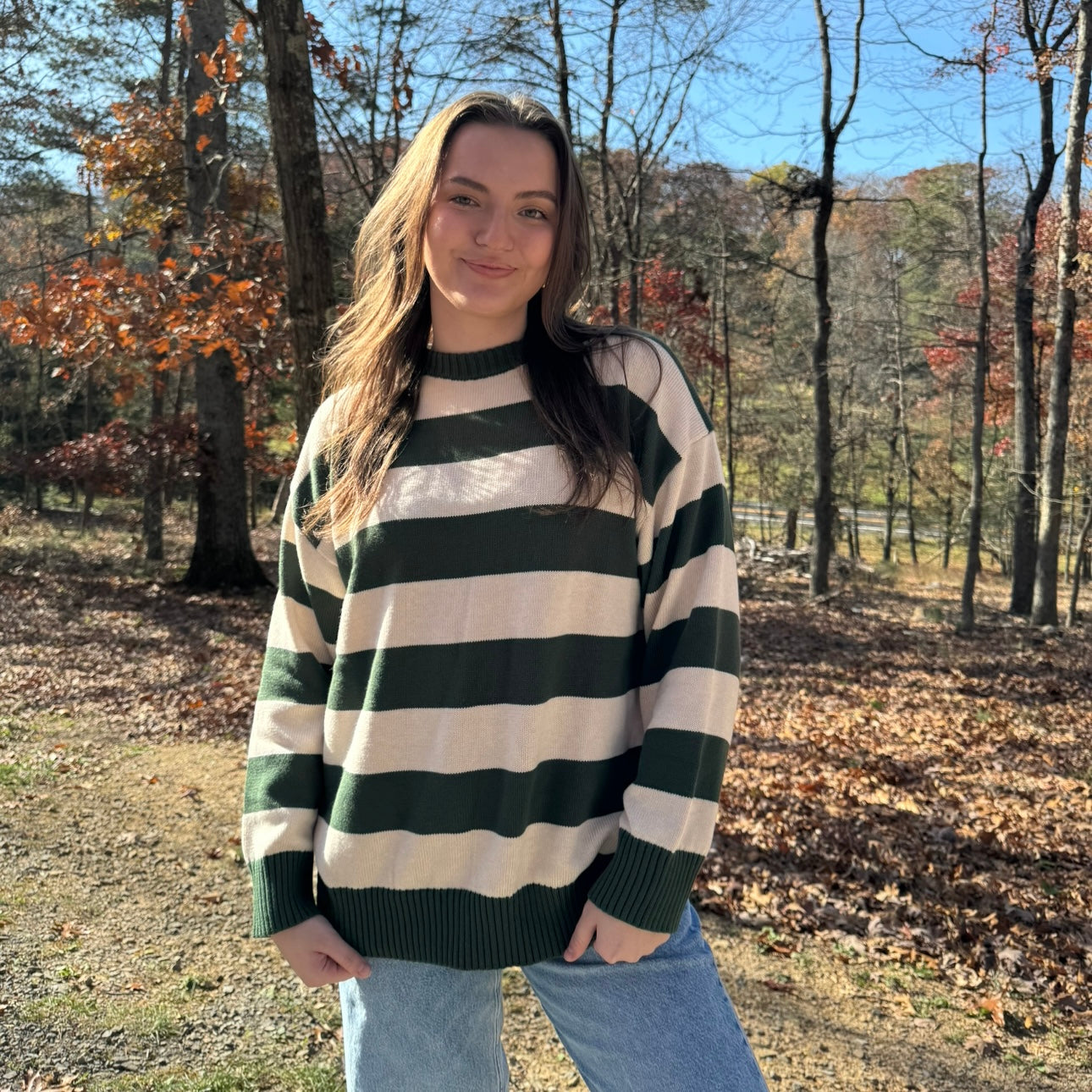 Forest Striped Sweater